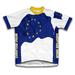 European Union Flag Short Sleeve Cycling Jersey for Women - Size M