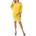 Ella Samani Women's Plus Size Dress with Overlay Cape