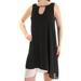 BAR III Womens Black Sleeveless Keyhole Above The Knee Shift Dress Size S