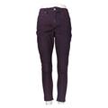 H By Halston Women's Petite Jeans 2P Premier Denim Overdye Red A366522