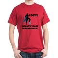 CafePress - Bowling Superhero Dark T Shirt - 100% Cotton T-Shirt