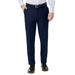 Mens Haggar Premium Comfort Flex-Waist Slim-Fit Stretch Flat-Front Dress Pants Blue