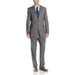Tommy Hilfiger Men's Keene Plaid 2-Button Side Vent Classic Fit Suit, Grey, 44 Regular