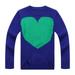 Richie House Girls' Pull Sweater with Artwork Intarsia in Front RH1171