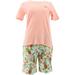 Cuddl Duds Cotton Touch Tee& Short Pajama Set Women's A373535