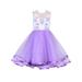 Little Girls Dress up Costume Puffy Tulle Dress Skirt Lace Top Tulle Floral Flower Girl Dresses Formal Special Occasions Dresses Wedding Pageant Recital Holiday Gift