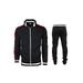 Binpure Men Training Lace-up Size Pocket Trousers, Sports Bike Zipper Coat Suit