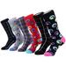 Marino Mens Dress Socks - Fun Colorful Socks for Men - Cotton Funky Socks - 6 Pack