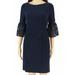 Lauren By Ralph Lauren Women Dress Petite Sheath Lace-Trim 4P