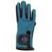 Ovation Children's Horseshoe Embroidered Gloves (Peacock, Childs XSmall - 4)