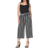 White Mark Women's Plus Size Gaucho Pants