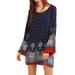 Women's Bohemian Vintage Printed Ethnic Style Loose Casual Tunic Dress