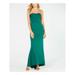 ADRIANNA PAPELL Womens Green Sleeveless Maxi Sheath Formal Dress Size 10P