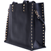 DASTI Shoulder Designer Studded Tote Purses And Handbags For Women Black