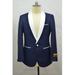 Mens Blazer NavyBlue ~ White Tuxedo Dinner Jacket And Blazer Two Toned