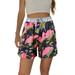 Sexy Dance Womens Shorts Casual Summer Drawstring Comfy Sweat Shorts Elastic Mid Waist Running Shorts with Pockets #2 Pink(Camouflage) S(US 4-6)