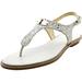 Michael Michael Kors Womens plate thong Open Toe Casual Slide, vanilla, Size 5.0