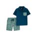 Child of Mine by Carter's Baby Boy & Toddler Boy Short-Sleeve Polo Shirt and Printed Short Outfit Set, 2-Piece (12M-5T)