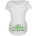 All I Wanted Back Rub Funny White Maternity Soft T-Shirt - X-Large