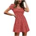 Tuscom casual dresses O-Neck floral Print Casual Mini Beach Style Sexy Mini Dress sundresses for women summer