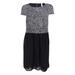 Kensie Women's Short Sleeve Chevron Print Dress