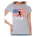 Awkward Styles American Football USA Women Shirt Women Gifts 4th of July T shirt for Women Patriotic Gifts Vintage USA Flag Women Tshirt 4th of July Party USA T-shirt for Women Love USA