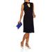 Sleeveless Open Neck A-Line Dress