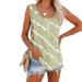 Toyfunny Womens Tie-Dye Tank Tops Sleeveless Scoop Neck Shirt Summer Casual Workout Tees