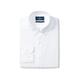 BUTTONED DOWN Men's Tailored Fit Button-Collar Solid Non-Iron Dress Shirt (No Pocket), White, 15.5" Neck 33" Sleeve