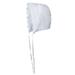 Little Things Mean A Lot Baby Girls White Satin Lace Special Occasion Hat