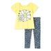 The Children's Place Baby Girls & Toddler Girls Short Sleeve Shirt and Leggings, 2-Piece Outfit Set (12-18M-5T)