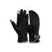 LA HIEBLA Women Winter Warm Bow Fleece Thermal Lined Touch Screen Gloves Motorcycle