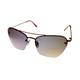 Isaac Mizrahi Womens Metal Rimless Square Gunmetal Sunglass IM31252 GU