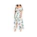 City Chic Womens Plus Printed Cold Shoulder Maxi Dress