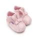 Yinrunx Newborn Baby Girls PU Leather Non-slip Rubber Soft Bottom Walking Sneakers Infant Cartoon Slippers Cute Toddler First Walkers Crib Shoes Sweet Princess Shoes Toddler Shoes