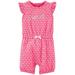 Carters Infant Girls Pink Glitter Sweet Turtle Romper Bodysuit Creeper