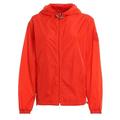 Moncler Red Hooded Zip-Up Jacket