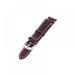 Clearance!18mm Men Stainless Steel Buckle Watch Strap Genuine Leather Band Length Long 12.5cm Dark Brown