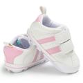 Newborn Baby Boy Girl Soft Sole Canvas Sneakers White Pram Shoes Trainers