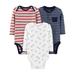 Child of Mine by Carter's Baby Boy Long Sleeve Bodysuits, 3-Pack