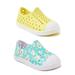 Wonder Nation Toddler Girls Yellow & Blue Daisy EVA Beach Water Sneakers, 2-Pack