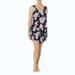 Beach House Bungalow Bay Flower Tori Ruffled Dress Cover Up Black XLarge / Black