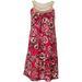 NAIF Womens Floral Crochet Neckline Dress