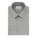 CALVIN KLEIN Mens Gray Windowpane Plaid Collared Slim Fit Stretch Dress Shirt XL 17.5- 34/35