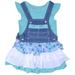 Little Girls' 4-6X Ruffle Tee and Tiered Skirtall 2-Piece Outfit Set