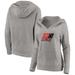 23XI Racing Fanatics Branded Women's Racing Circuit V-Neck Pullover Hoodie - Heathered Gray