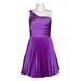 Adrianna Papell Accordion Pleat Satin Dress