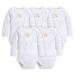 Burt's Bees - Essential Bodysuit 5 Pack, Cloud Preemie