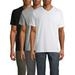 George Men's Short Sleeve V-Neck T-Shirt, 3-Pack