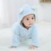 HULKLIFE Baby Clothes Coral Fleece Hoodies Clothes Newborn Toddle Pure Color Stitching Foot Wrap Romper Jumpsuit Baby Crawling